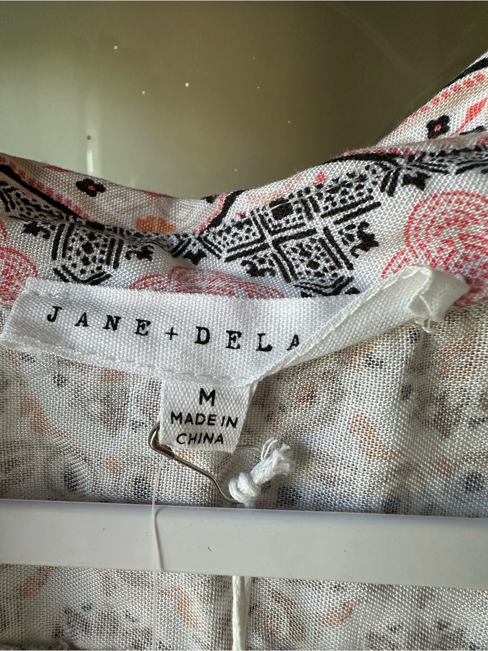 Jane + Delancey Lightweight Floral Print Blouse in Pink- Black and Green - Picture 2 of 6